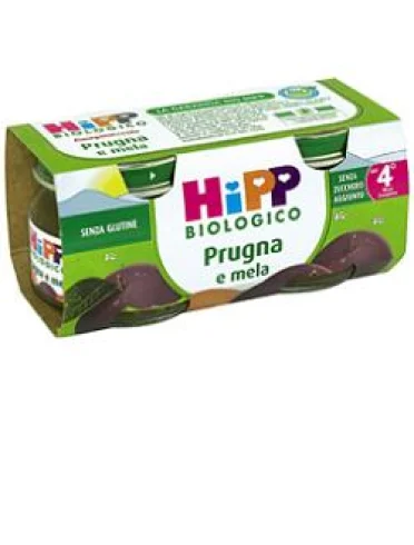 Hipp bio omogeneizzato prugna mela 100% 2x80 g Hipp bio omogeneizzato prugna mela 100% 2x80 g