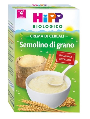 Hipp bio hipp bio crema di cereali semolinoo di grano 200 g
