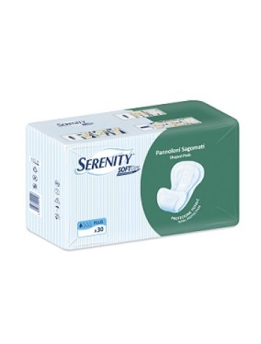 Pannolone per incontinenza serenity softdry sagomato traspirante formato plus 30 pezzi