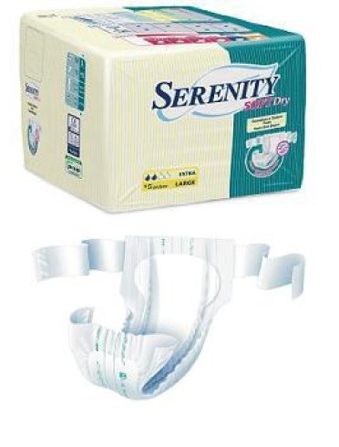 Pannolone per incontinenza serenity veste sd formato maxi taglia medium 15 pezzi