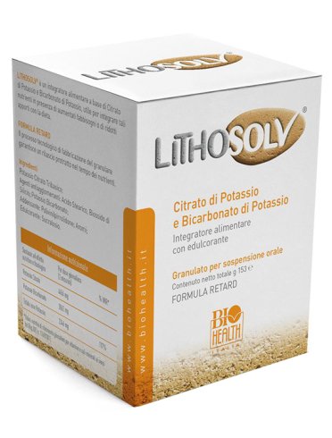 Lithosolv plus - integratore di citrato di potassio - 153 g + 20 strisce