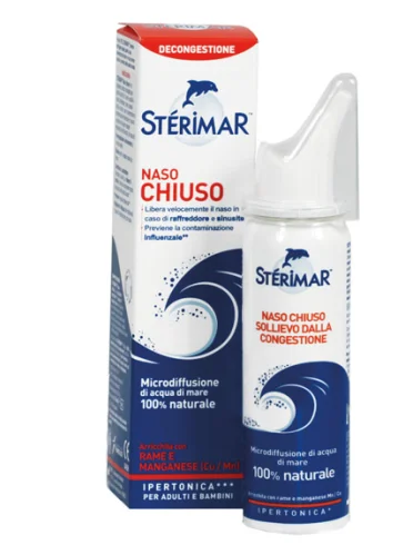 Sterimar naso chiuso spray ipertonico 50 ml Sterimar naso chiuso spray ipertonico 50 ml