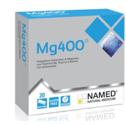 Named Mg400 - Integratore di Magnesio per Stanchezza e Affaticamento - 20 Bustine