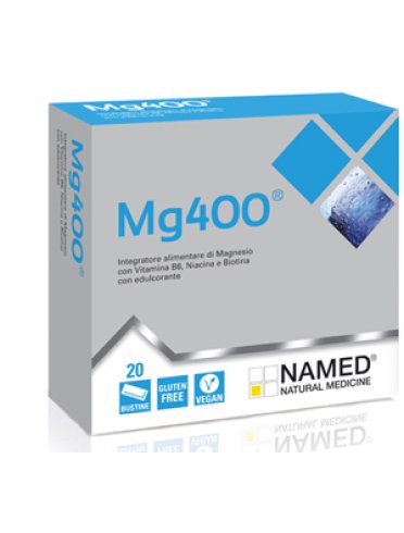 Named mg400 - integratore di magnesio per stanchezza e affaticamento - 20 bustine