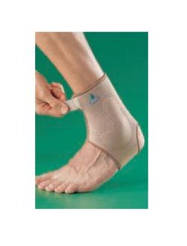Cavigliera in neoprene con cuscinetto in silicone misura extra large. forma anatomica che consente il controllo della caviglia anche durante l'attivita' fisica. chiusura con velcro