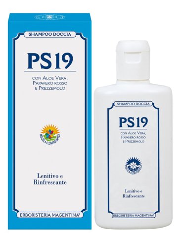 Ps19 shampoo doccia - detergente corpo e capelli lenitivo e rinfrescante - 200 ml