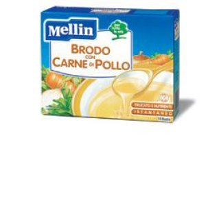 MELLIN BRODO CARNE POLLO 10 BUSTINE X 5 G