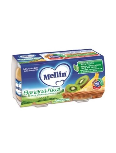 Mellin omogeneizzato banana e kiwi 2x100g