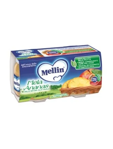 Mellin omogeneizzato mela ananas 100 g 2 pezzi Mellin omogeneizzato mela ananas 100 g 2 pezzi