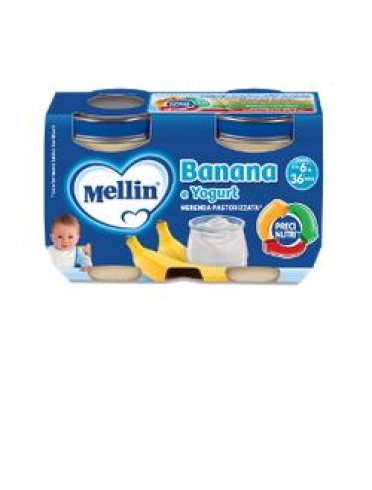 Mellin merenda yogurt banana 2x120 g