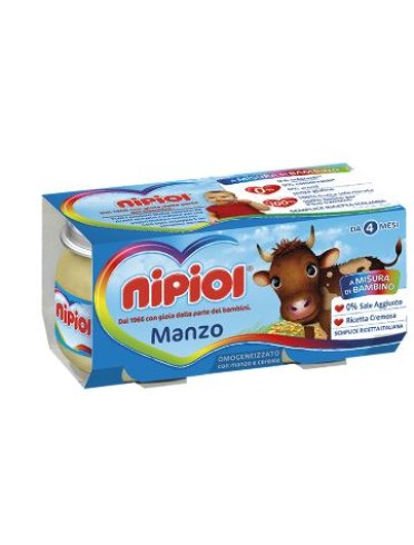 Nipiol omogeneizzato manzo 120 g 2 pezzi