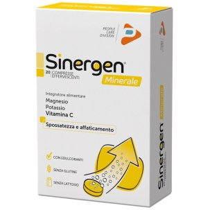 Sinergen Minerale - Integratore di Magnesio e Potassio Gusto Limone - 20 Compresse