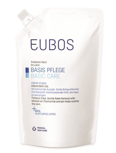 Eubos - olio da bagno per pelle secca - ricarica 400 ml