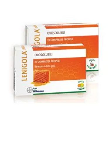 Lenigola orosolubili latte miele 20 compresse Lenigola orosolubili latte miele 20 compresse