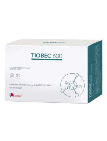 Tiobec 600 - integratore per il metabolismo energetico - 16 bustine orosolubili