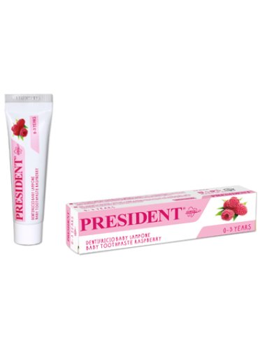 President baby 0-3 dentifricio lampone 30 ml