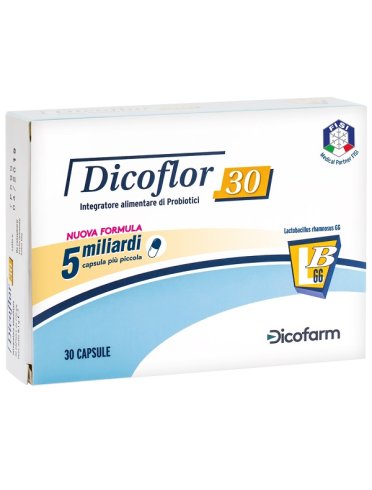 Dicoflor 30 integratore di probiotici 30 capsule