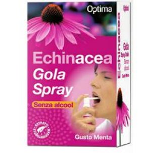 Optima Echinacea Gola Spray - Integratore per Difese Immunitarie Senza Alcool - 20 ml 