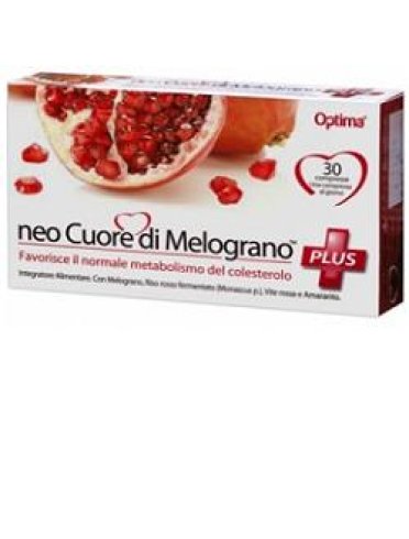 Cuore di melograno neo plus - integratore per il controllo del colesterolo - 30 compresse