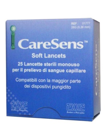 Lancette pungidito caresens soft 25 pezzi