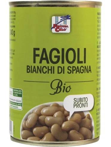 Fagioli bianchi di spagna pronti bio 400 g Fagioli bianchi di spagna pronti bio 400 g