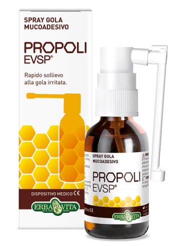 Propoli evsp - spray gola per vie respiratorie senza alcool - 20 ml
