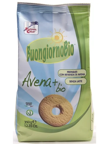 Fsc buongiornobio biscotti all'avena+ bio vegan senza latte350 g