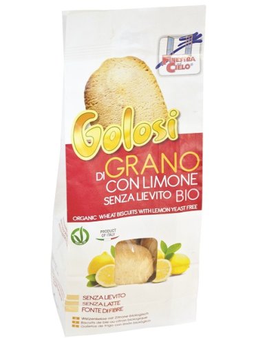 Fsc i golosi biscotti di grano al limone senza lievito bio vegan senza latte 250 g