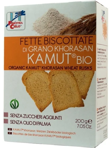 Fsc fette biscottate di kamut bio senza zuccheri aggiunti con olio di girasole senza olio di palma 200 g Fsc fette biscottate di kamut bio senza zuccheri aggiunti con olio di girasole senza olio di palma 200 g