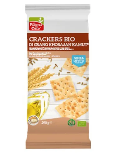 Fsc crackers di kamut senza lievito bio vegan con olio extravergine di oliva 290 g Fsc crackers di kamut senza lievito bio vegan con olio extravergine di oliva 290 g