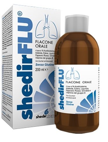 Shedirflu - sciroppo mucolitico per la tosse - 200 ml