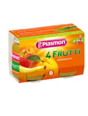 Plasmon omogeneizzato 4 frutti 2 x 104 g Plasmon omogeneizzato 4 frutti 2 x 104 g