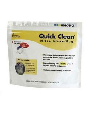 Quick clean sacca per sterilizzazione a microonde 5 pezzi
