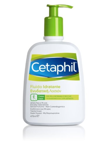 Cetaphil - fluido idratante corpo e viso per pelle secca e sensibile - 470 ml