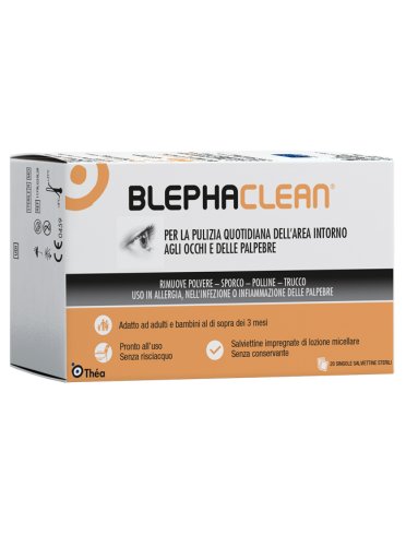 Blephaclean garze oculari sterili a base di acido ialuronico20 pezzi