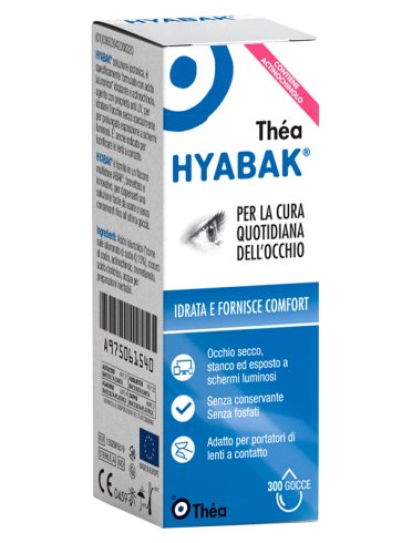 Hyabak 0,15% collirio con ialuronato di sodio 10 ml