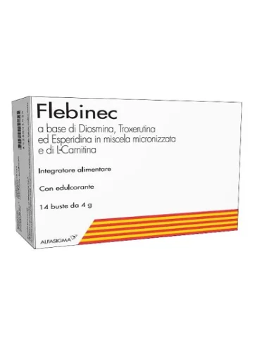 Flebinec integratore per microcircolo 14 bustine Flebinec integratore per microcircolo 14 bustine