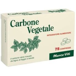 Carbone Vegetale - Integratore per Regolarità Intestinale - 75 Compresse