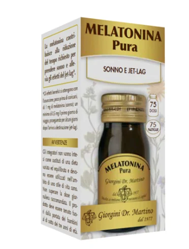 Melatonina pura - integratore per favorire il sonno - 75 pastiglie Melatonina pura - integratore per favorire il sonno - 75 pastiglie