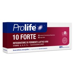 Prolife 10 Forte - Integratore di Fermenti Lattici e Vitamina B - 7 Flaconcini x 8 ml