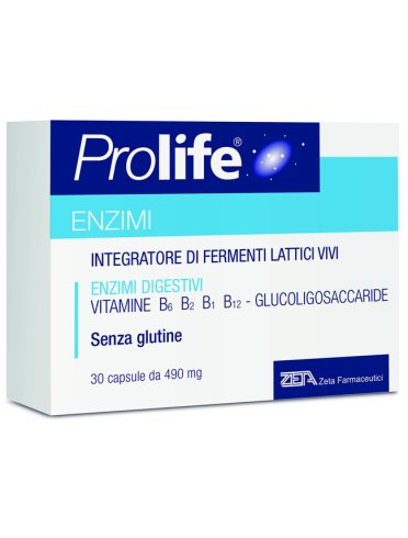 Prolife enzimi - integratore di fermenti lattici - 30 capsule
