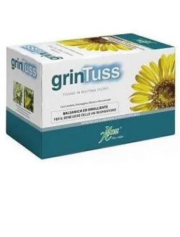 Aboca grintuss - integratore per il benessere delle vie respiratore - tisana 20 bustine Aboca grintuss - integratore per il benessere delle vie respiratore - tisana 20 bustine