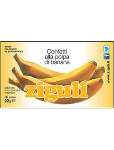 Ziguli banana 36 palline 22 g Ziguli banana 36 palline 22 g