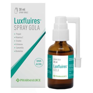 Luxfluires Gola Spray - Integratore per Faringiti e Tonsilliti - 30 ml