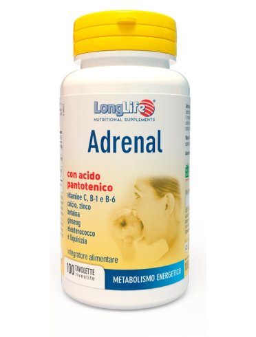 Longlife adrenal - integratore per il metabolismo energetico - 100 tavolette