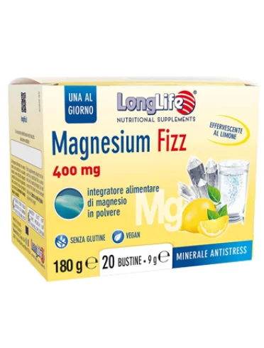 Longlife magnesium fizz 20 bustine Longlife magnesium fizz 20 bustine