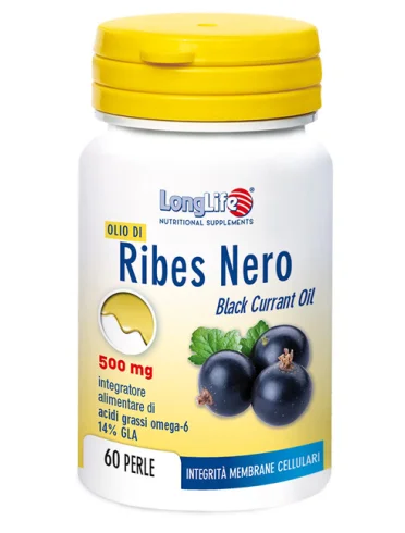 Longlife olio di ribes nero 500 mg - integratore per la funzionalità delle membrane cellulari - 60 perle Longlife olio di ribes nero 500 mg - integratore per la funzionalità delle membrane cellulari - 60 perle