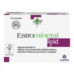 Estromineral Lipid - Integratore per Menopausa - 20 Compresse