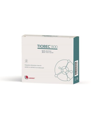 Tiobec 800 - integratore per metabolismo energetico - 10 bustine fast-slow
