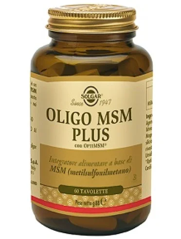Solgar oligo msm plus 60 tavolette Solgar oligo msm plus 60 tavolette